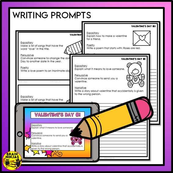 Valentines Day Puzzles and Busy Work | Paper and Digital