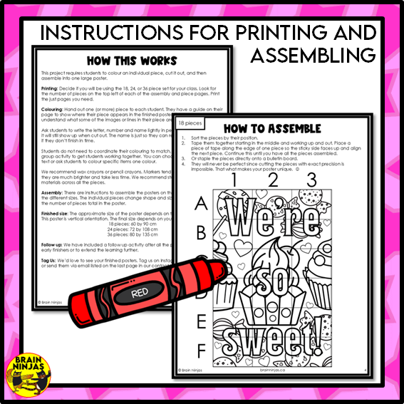 Valentine's Day Collaborative Poster We're So Sweet | Paper