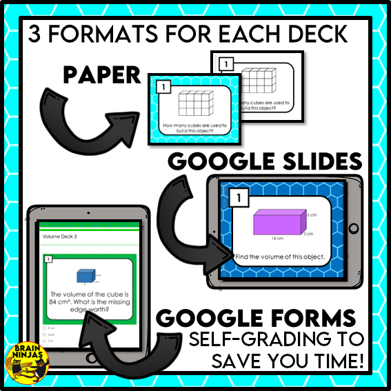 Volume of Rectangular Prisms Math Task Cards | Paper and Digital | Grade 5 Grade 6