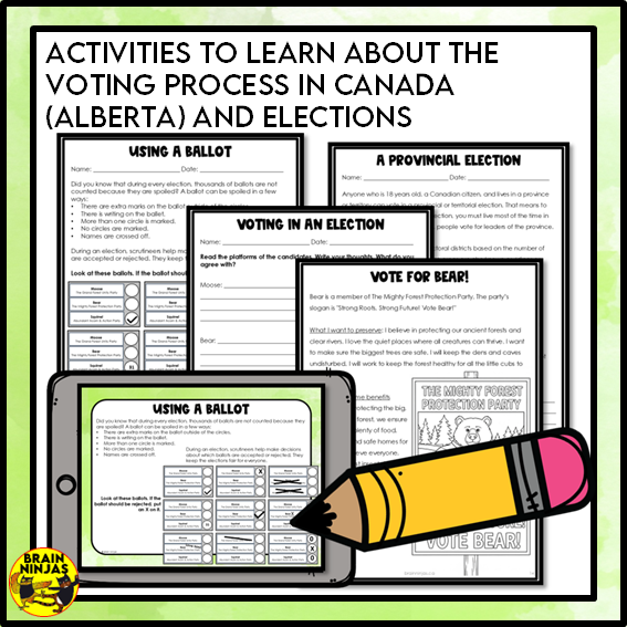 Voting and Elections Grade 3 Social Studies | Paper and Digital