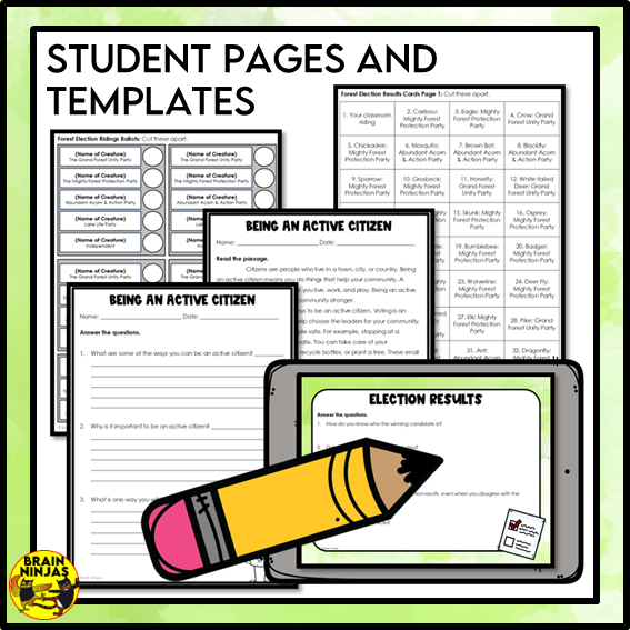 Voting and Elections Grade 3 Social Studies | Paper and Digital