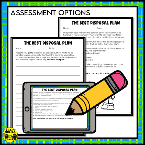 Methods of Waste Disposal Lesson and Activities | Paper and Digital