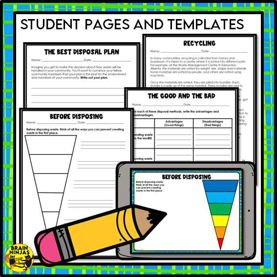 Methods of Waste Disposal Lesson and Activities | Paper and Digital