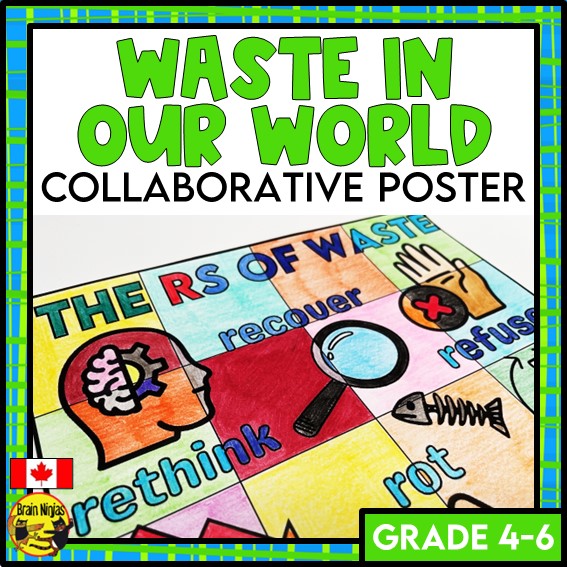 Waste Collaborative Poster | The Rs of Waste | Paper