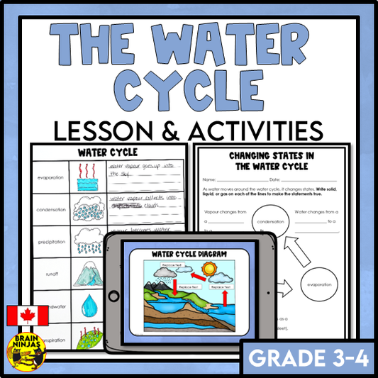 The Water Cycle Lessons and Activities | Paper and Digital