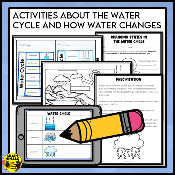 The Water Cycle Lessons and Activities | Paper and Digital