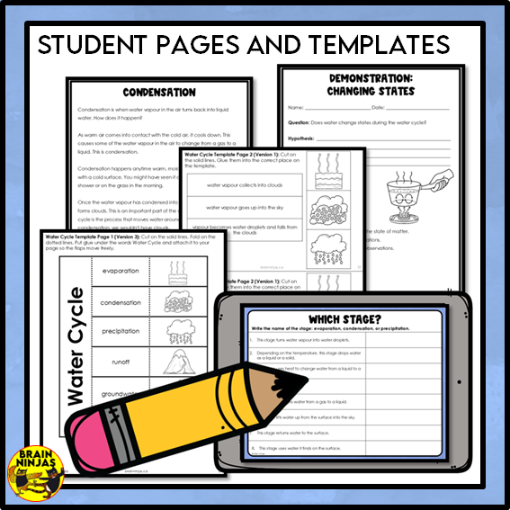 The Water Cycle Lessons and Activities | Paper and Digital