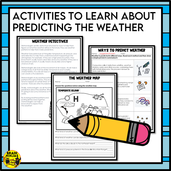 Design a Weather Forecast Lesson and Activity | STEM Challenge | Paper and Digital