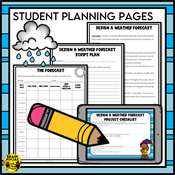 Design a Weather Forecast Lesson and Activity | STEM Challenge | Paper and Digital