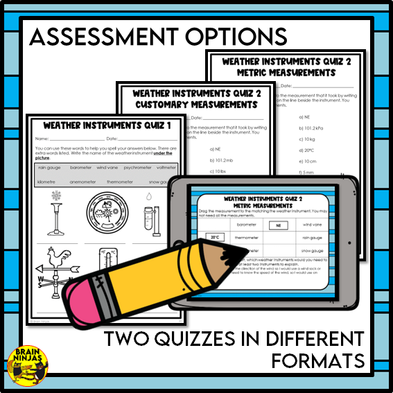 Weather Instruments Lessons and Activities STEM Challenge | Paper and ...