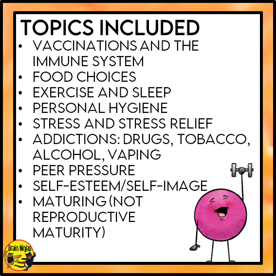 Wellness and Healthy Choices | Health and Wellness Unit | Paper and Digital | Grade 4 to 6