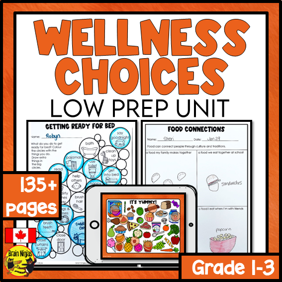 Wellness Lessons Wellness Choices | Health and Wellness Unit | Paper and Digital | Grad ...