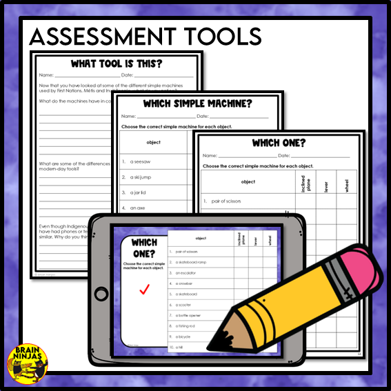 Wheels, Levers and Inclined Planes Lessons and Activities | Paper and Digital