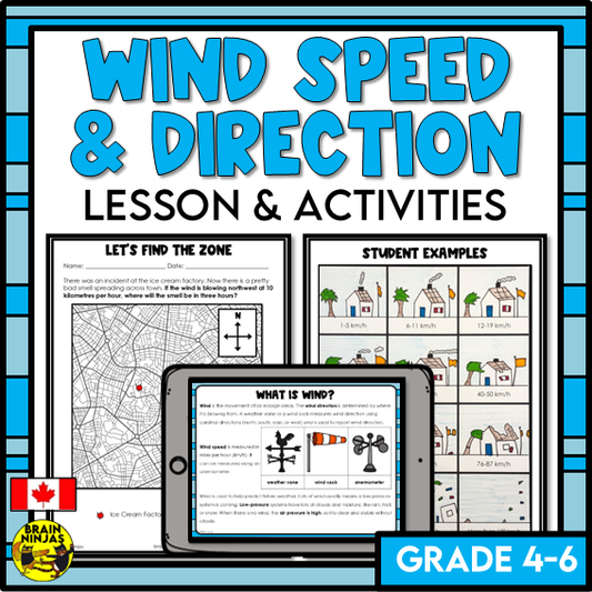 Wind Speed and Direction Weather Lesson | Paper and Digital