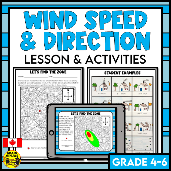 Wind Speed and Direction Weather Lesson | Paper and Digital