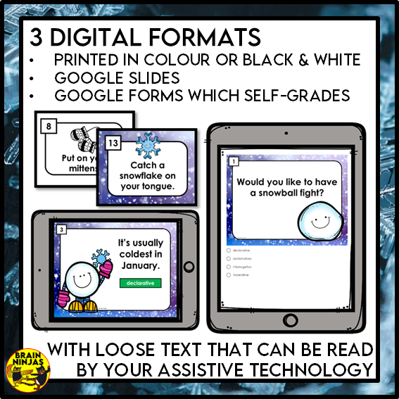 Winter Activity Bundle | Paper and Digital