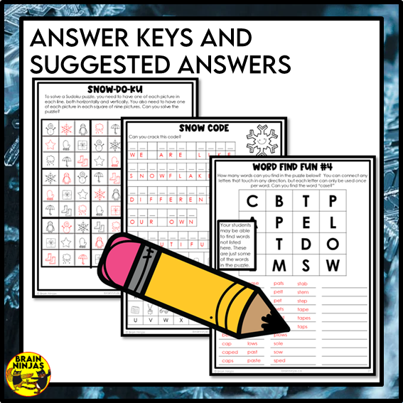 Winter Activity Bundle | Paper and Digital