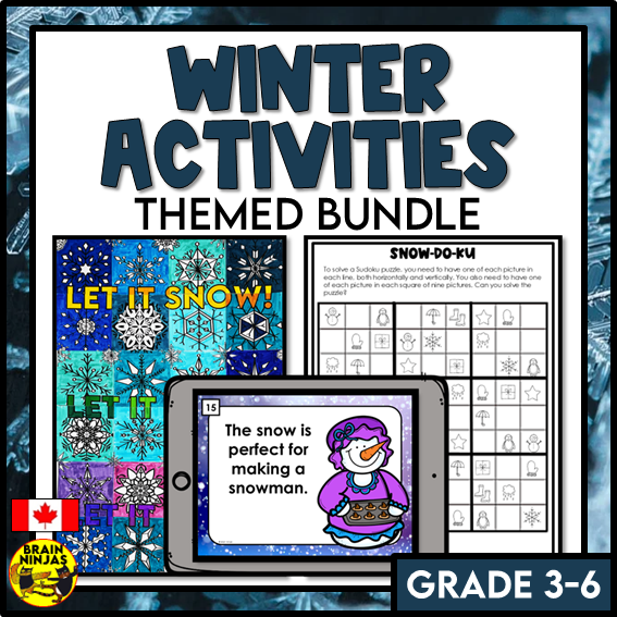 Winter Activity Bundle | Paper and Digital