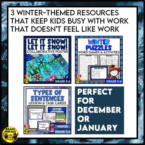 Winter Activity Bundle | Paper and Digital