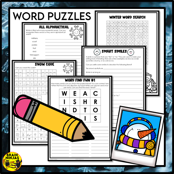 Winter Activity Bundle | Paper and Digital