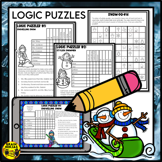 Winter Activity Bundle | Paper and Digital