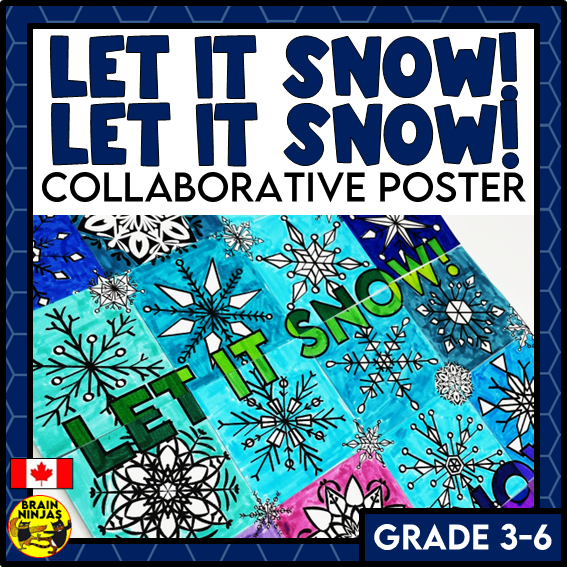 Winter or Christmas Collaborative Poster | Paper