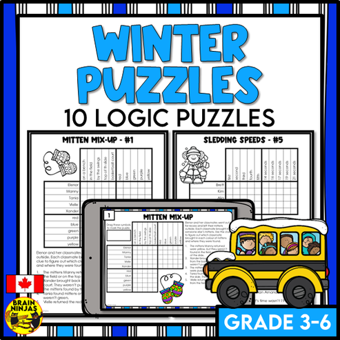 Winter Logic Puzzles | Paper and Digital – brainninjas