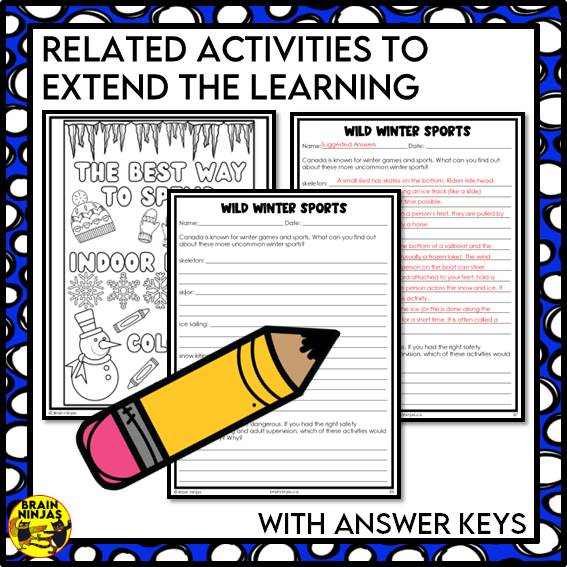 Winter Collaborative Poster for Indoor Recess or a Snowy Day | Paper