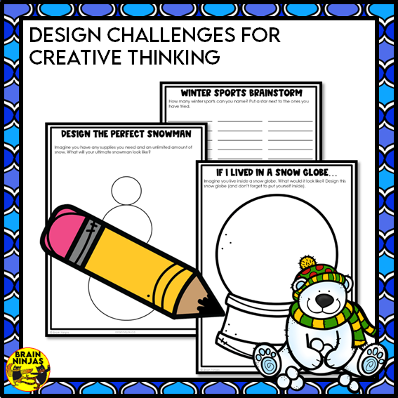 Winter Activities Word Games Puzzles Writing Prompts | Paper and Digital