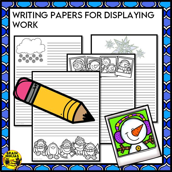 Winter Activities Word Games Puzzles Writing Prompts | Paper and Digital