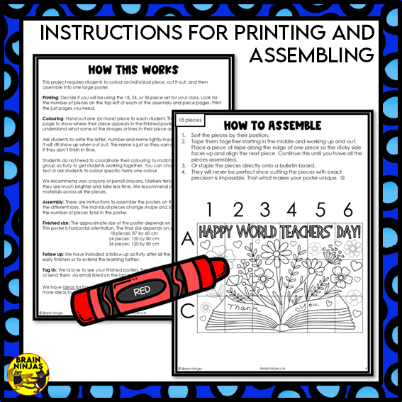 World Teachers' Day Collaborative Poster | Paper
