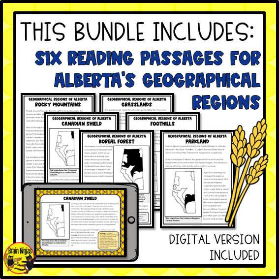 Alberta Grade 4 Social Studies Bundle | Paper and Digital