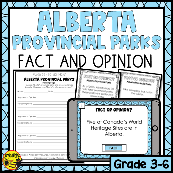Alberta Provincial Parks | Fact or Opinion | Paper and Digital