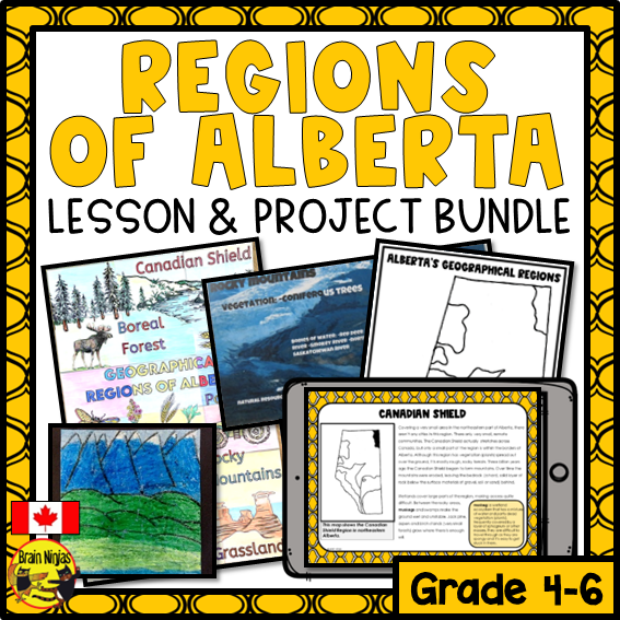 Alberta Regions Project Bundle | Paper and Digital