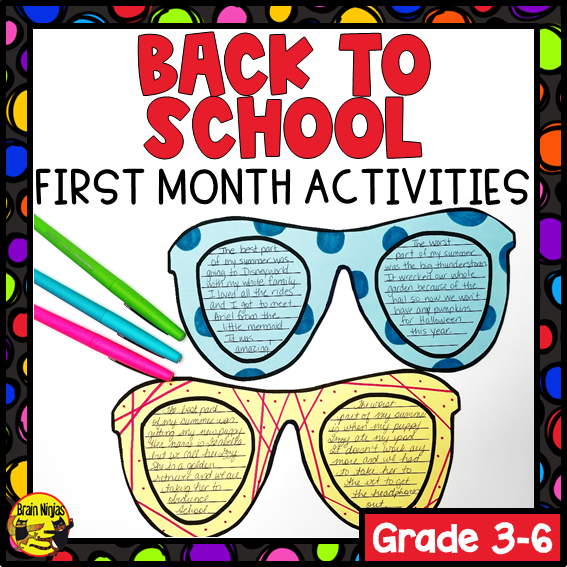 Back To School Activities Set | Paper