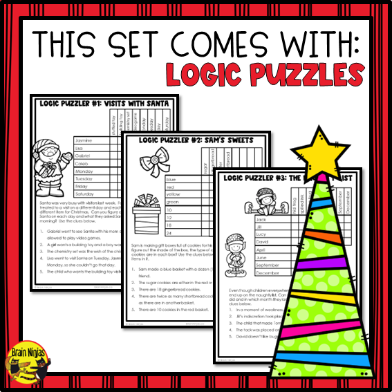Christmas Puzzle Activities | Paper and Digital