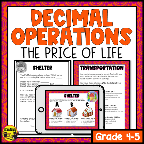 Decimal Addition and Subtraction to Hundredths | Paper and Digital