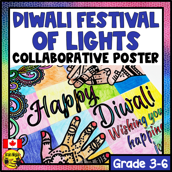 Diwali Festival of Lights Collaborative Poster | Paper