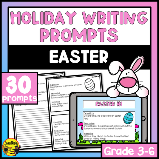 Easter Writing Prompts | Paper and Digital