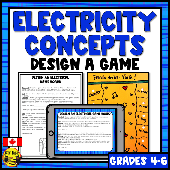 Electricity STEM Challenge | Design an Electrical Game Board | Paper and Digital