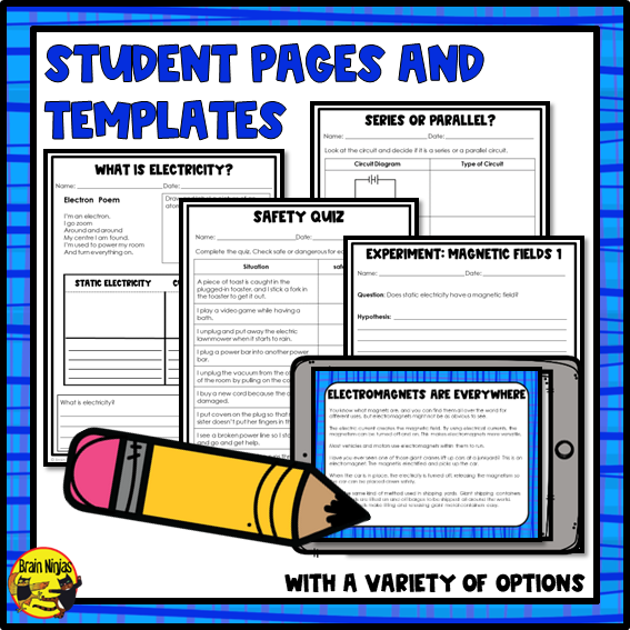 Electricity and Magnetism Unit | Bundle | Paper and Digital