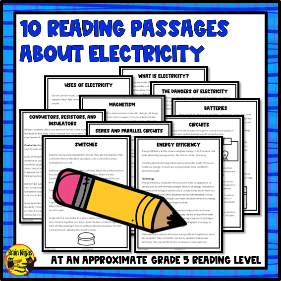 Electricity and Magnetism Reading Passages | Paper and Digital