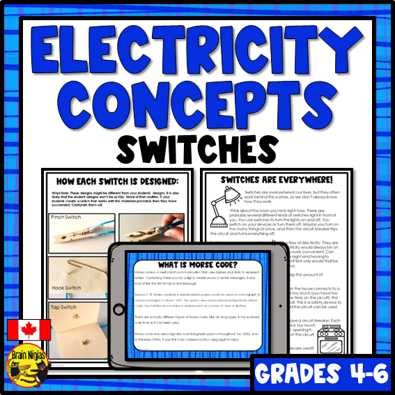 Electricity Switches Lessons | Paper and Digital