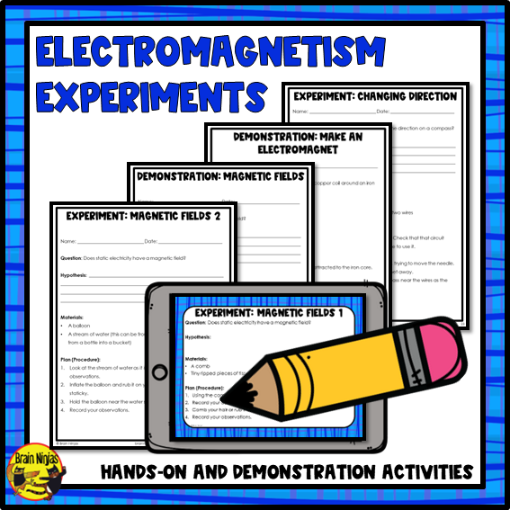 Electricity and Magnetism Lessons and Activities | Paper and Digital