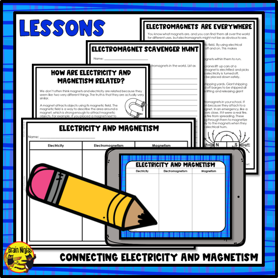 Electricity and Magnetism Lessons and Activities | Paper and Digital