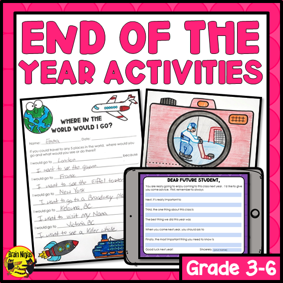 End Of Year Activity Set | Paper and Digital