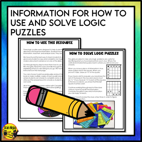 End of the Year Logic Puzzles | Paper and Digital – brainninjas