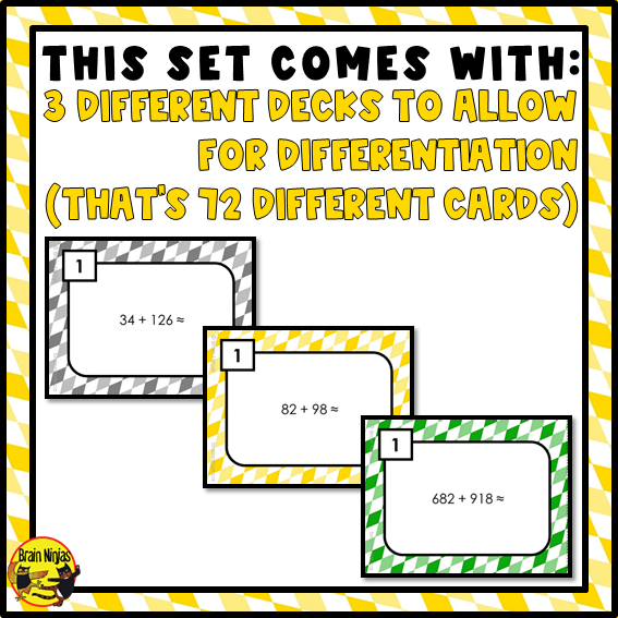Estimating Sums and Differences Math Task Cards | Paper and Digital | Grade 4 Grade 5