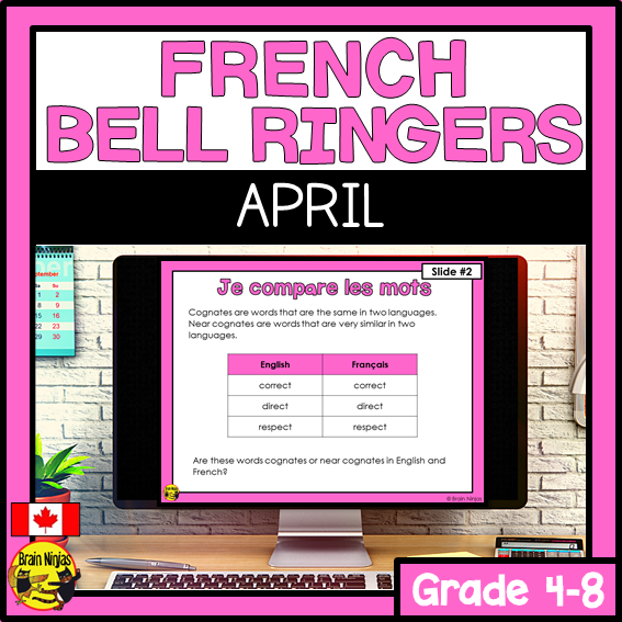 French Class Bell Ringers | avril | Digital