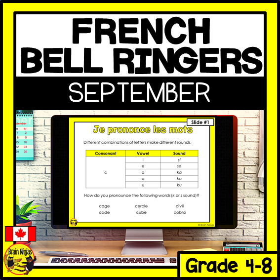 French Class Bell Ringers | septembre | Digital